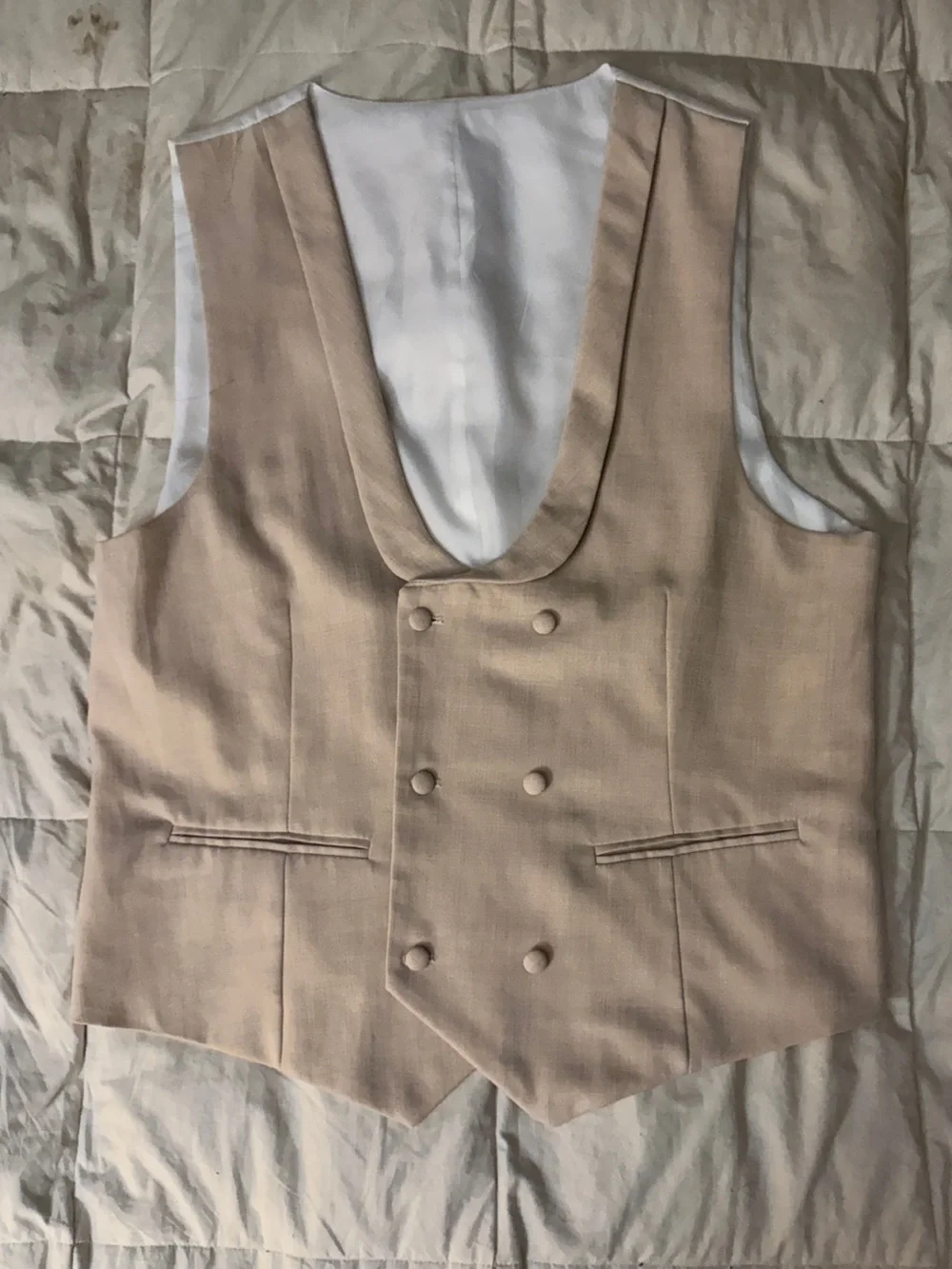 Tazzio Europa 42R Floral 3 Piece Skinny Fit Suit Vest Pants